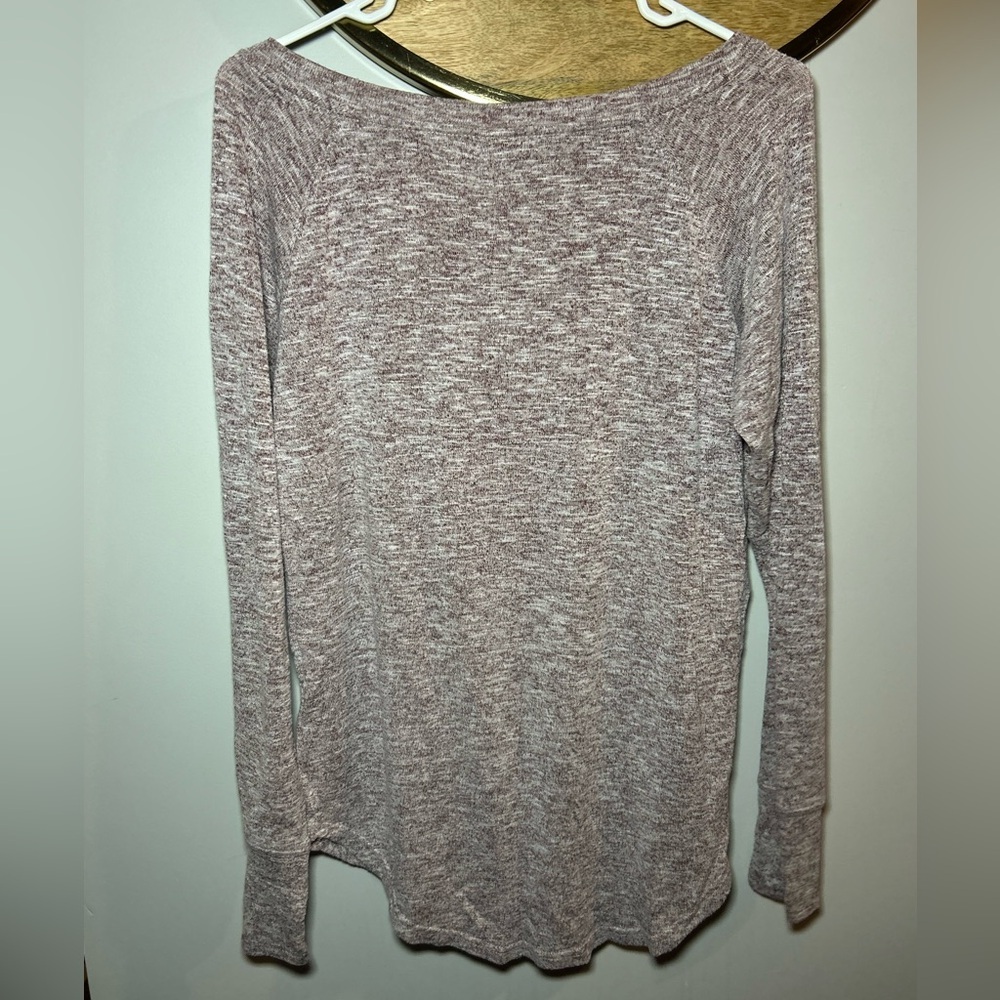 Bench Women's Marled Gray Long Sleeve Top - Picture 4 of 4